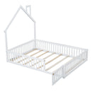 House Platform Bed With Guardrail by HouseOfZazla