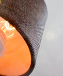 6"W x 5"H Set of 6 Chocolate Burlap Drum Chandelier Clip-On Lampshade