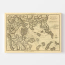 Vintage Map of Boston, Massachusetts 1807