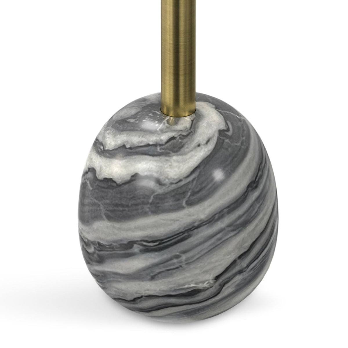 Melene - Side Table - Gray / Gold, photo 2 of 5