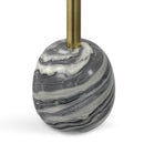 Melene - Side Table - Gray / Gold by HouseOfZazla