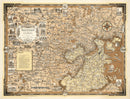 Vintage Map of Boston, Massachusetts 1938