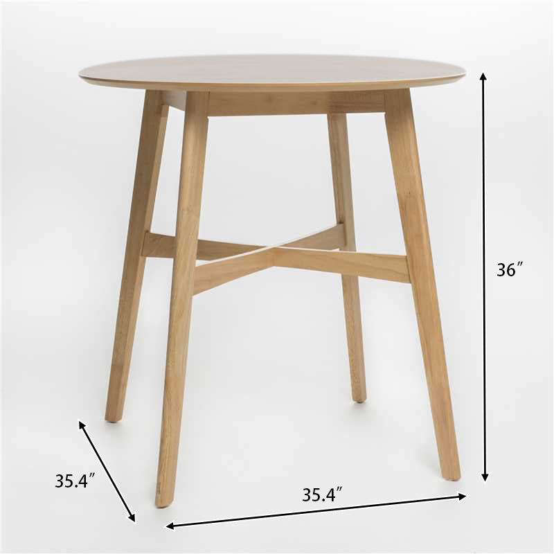 Wood Counter Height Round Dining Table, photo 4 of 7