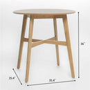 Wood Counter Height Round Dining Table