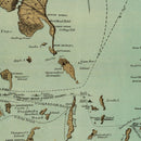Vintage Map of Boston, Massachusetts 1884