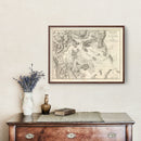 Vintage Map of Boston, Massachusetts 1807