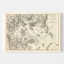 Vintage Map of Boston, Massachusetts 1807