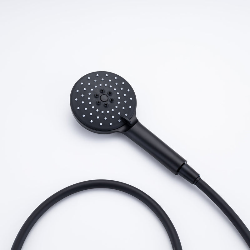 3 Hole Wall Mount Widespread Bathroom Waterfall Bathtub Faucet Mixer Taps with Hand Shower