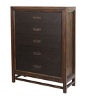 5 Drawer Chest, 2 Tone - Brown by HouseOfZazla
