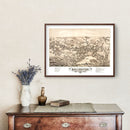 Vintage Map of Arlington, Massachusetts 1884