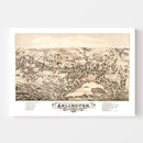 Vintage Map of Arlington, Massachusetts 1884