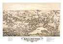 Vintage Map of Arlington, Massachusetts 1884