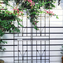 Metal Garden Trellis Rustproof For Climbing Plants Outdoor Flower Support by Unique Piece Furniture