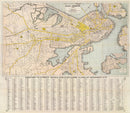 Vintage Map of Boston, Massachusetts 1872
