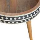 Small Patterned Nordic Style End Table by Unique Piece Furniture