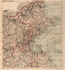 Vintage Map of Boston, Massachusetts 1905