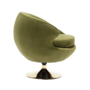 360 Degree Swivel Cuddle Barrel Accent Chairs, Round Armchairs with Wide Upholstered, Fluffy Fabric Chair for Living Room, Bedroom, Office, Waiting Rooms