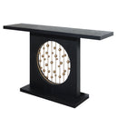 Console Table With Circular Art Decor For Living Room - Multi by HouseOfZazla