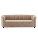 Mirelle 80 in. Modern Curved Velvet Sofa Couch