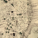 Vintage Map of Boston, Massachusetts 1884