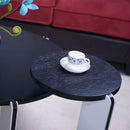 Round Coffee & End Table Set - Black by HouseOfZazla