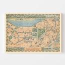 Vintage Map of Boston, Massachusetts 1930