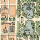 Vintage Map of Boston, Massachusetts 1930