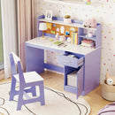 Kids Study Desk and Chair Set Student Table and Chair by LJGDeals