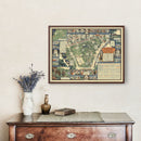 Vintage Map of Boston, Massachusetts 1930