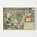 Vintage Map of Boston, Massachusetts 1930