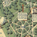 Vintage Map of Boston, Massachusetts 1930