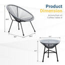 Acapulco Style 3 Piece Patio Bistro Set With Chairs by HouseOfZazla