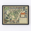 Vintage Map of Boston, Massachusetts 1930