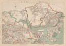 Vintage Map of Boston, Massachusetts 1891