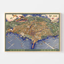 Vintage Map of Chicago, Illinois 1931