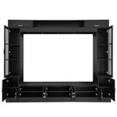 Wall Unit Entertainment Center With Bookshelves For TVs Up to 80" by HouseOfZazla
