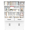Industrial Bookcase Tall With Adjustable Shelves, Drawers & Doors by HouseOfZazla