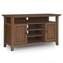 Amherst - TV Media Stand - Rustic Natural Aged Brown by HouseOfZazla