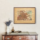 Vintage Map of Greenwich Village, New York 1920
