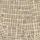 Vintage Map of New York City, New York 1851