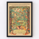 Vintage Map of Greenwich Village, New York 1922