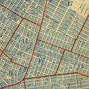 Vintage Map of New York City, New York 1846
