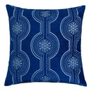 Holiday Throw Pillow With Snowflake Embroidery by Unique Piece Furniture