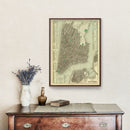 Vintage Map of New York City, New York 1836