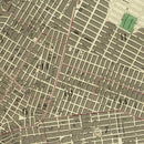 Vintage Map of New York City, New York 1836