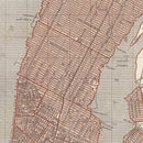 Vintage Map of New York City, New York 1845