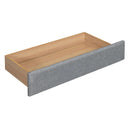 Upholstered Platform Bed With Reading Lights, Drawers, Trundle And Shelves by HouseOfZazla