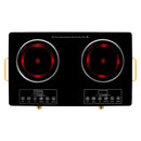 7000W Double Ceramic Electric Cooktop with 11 Power Levels & Timer