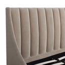 Aspen - Vertical Tufted Modern Headboard Platform Bed Set by HouseOfZazla