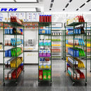 6 Tier Wire Shelving Unit, 6000 LBS NSF Height Adjustable Metal Garage Storage Shelves with Wheels, Heavy Duty Storage Wire Rack Metal Shelves - Green